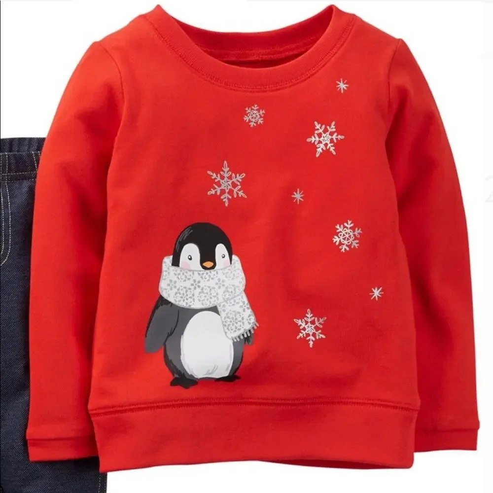 Carter’s Penguin and Snowflake Sweatshirt